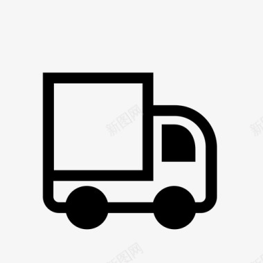 卡车运输购物图标图标
