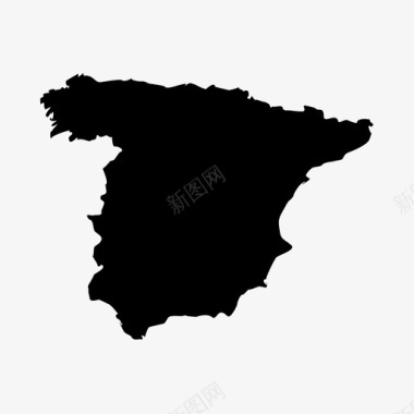 西班牙巴塞罗那国家图标图标