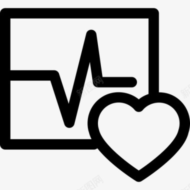 心脏图形医学医学和健康图标图标
