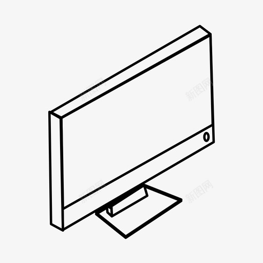 显示器等距液晶显示器图标svg_新图网 https://ixintu.com hdmi 外围设备 屏幕 平板 平板电视 显示器 液晶显示器 电子 电视 等离子 等距