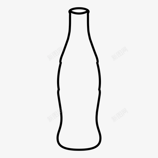 可乐玻璃瓶废品回收图标svg_新图网 https://ixintu.com 可乐玻璃瓶 废品回收