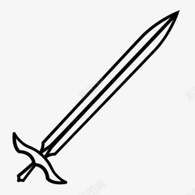 剑国家象征民族自豪感图标图标