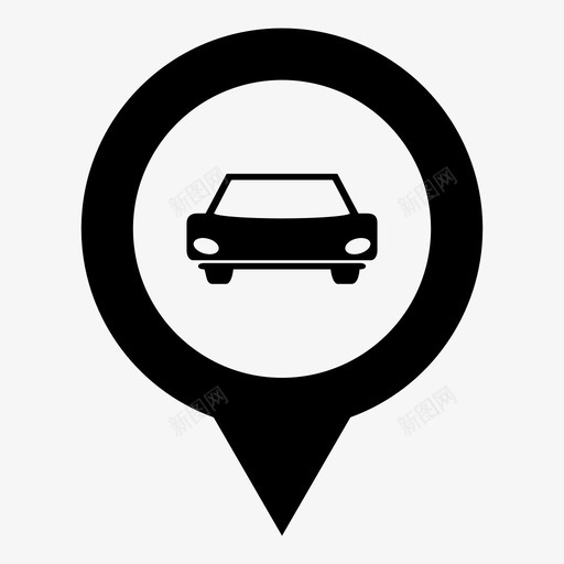 停车场空间指针图标svg_新图网 https://ixintu.com pin 位置 位置标记销 停车场 地图标记 导航 指针 空间 车库 驱动器