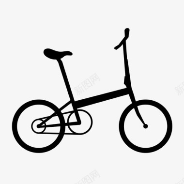 折叠自行车图标图标