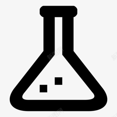 erlenmeyer烧瓶科学实验科学设备图标图标
