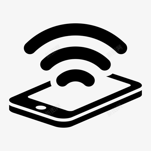 手机wifi网络通知图标svg_新图网 https://ixintu.com rss 信号 平板电脑 手机 手机wifi 智能手机 服务 电话 网络 资料 通知