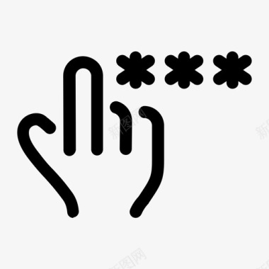 pin号机密密码图标图标