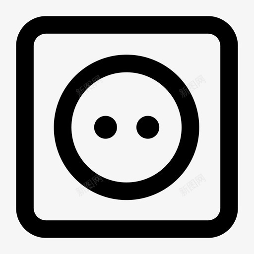 插座充电电源插座图标svg_新图网 https://ixintu.com 充电 插头 插座 电源 电源插座