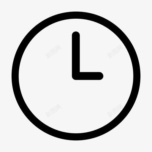 时间秒分图标svg_新图网 https://ixintu.com 分 小时 手表 时钟 时间 秒