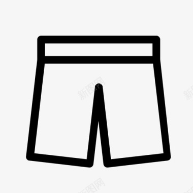 百慕大短裤泳裤泳装图标图标