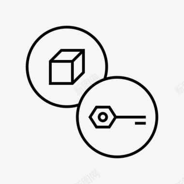 产品激活密钥密码包裹图标图标