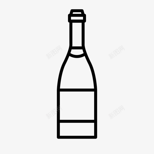酒瓶饮料玻璃杯图标svg_新图网 https://ixintu.com 勃艮第 玻璃杯 玻璃瓶 白葡萄酒 白葡萄酒瓶 白酒 酒瓶 饮料