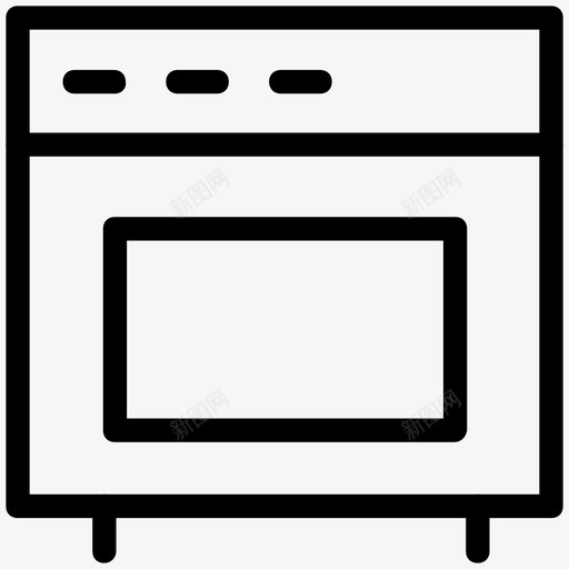 煤气灶烤箱微波炉图标svg_新图网 https://ixintu.com 厨房用具 微波炉 灶具 烤箱 煤气灶