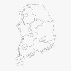 巴斯克人国家韩国韩国地图省图标高清图片