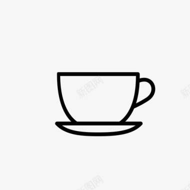 咖啡杯碟子杯子图标图标