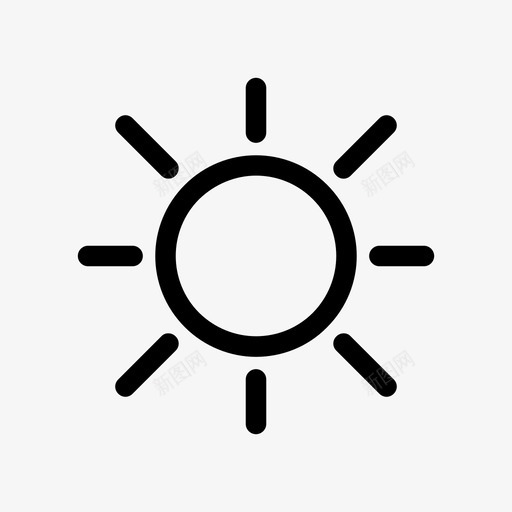 阳光温暖夏日图标svg_新图网 https://ixintu.com 夏季 夏日 屏幕亮度 温暖 炎热 电脑亮度 白天 调节 阳光