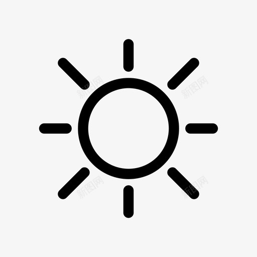 阳光温暖夏日图标svg_新图网 https://ixintu.com 夏季 夏日 屏幕亮度 温暖 炎热 电脑亮度 白天 调节 阳光