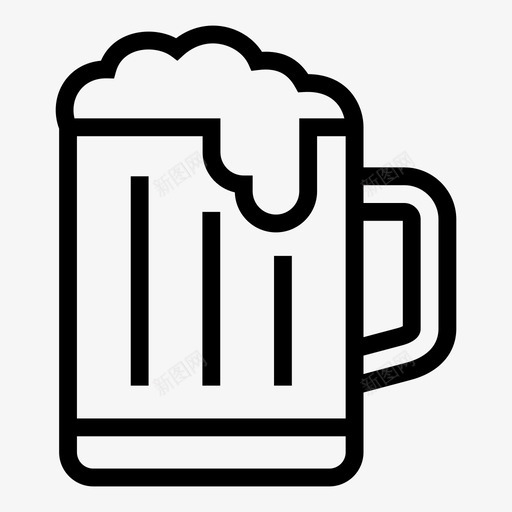 啤酒派对啤酒节图标svg_新图网 https://ixintu.com 乐趣 啤酒 啤酒节 水壶 泡沫 派对 玻璃杯 菜单 食品和饮料 饮料 马克杯