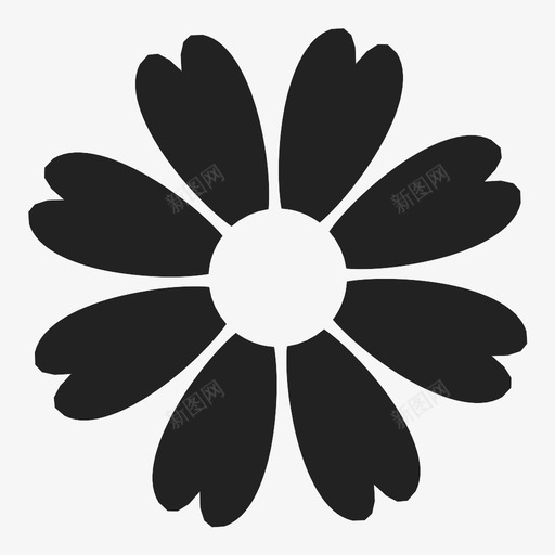 花装饰生态图标svg_新图网 https://ixintu.com 植物 生态 自然 花 花瓣 装饰