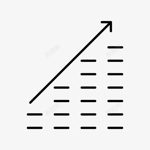 条形图信息图利润图标svg_新图网 https://ixintu.com 上涨 信息图 利润 报告 条形图 统计 股票 银行和金融卷4 销售