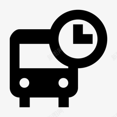 公共汽车时刻表公共交通图标图标