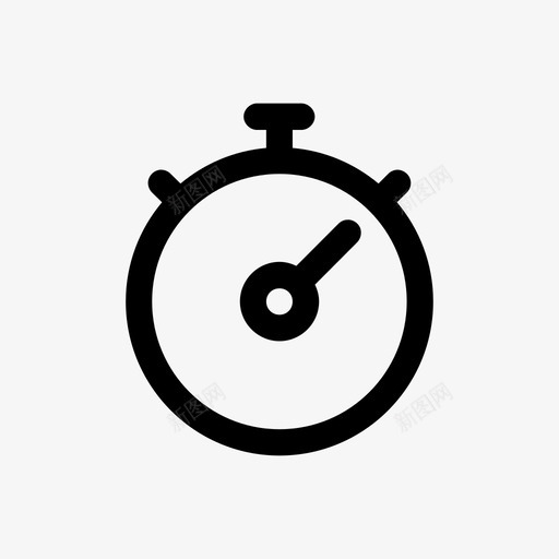秒表计时器人员图标svg_新图网 https://ixintu.com 人员 健身 办公室 圈 家 秒表 计时器 轻松