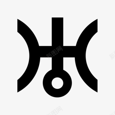 天王星星座符号图标图标