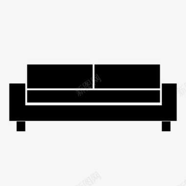 沙发靠垫躺椅图标图标