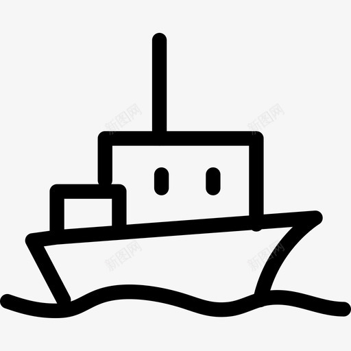 船货物帆船图标svg_新图网 https://ixintu.com 商船 帆船 旅行 游艇 航运 船 货物 运输
