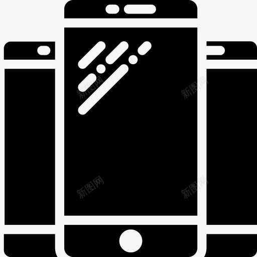 智能手机移动电话技术图标svg_新图网 https://ixintu.com 技术 智能手机 移动电话