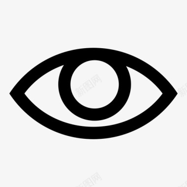 眼睛视力知觉图标图标