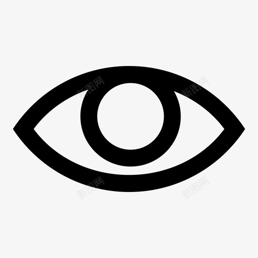 眼睛视力知觉图标svg_新图网 https://ixintu.com 拜访 眼睛 知觉 视力 视觉 视野
