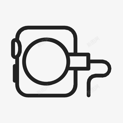 苹果手表充电器图标svg_新图网 https://ixintu.com 苹果手表充电器