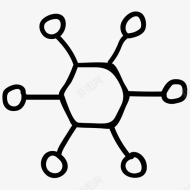 复合科学手绘涂鸦图标图标