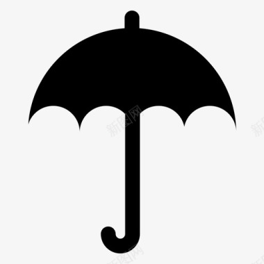 伞覆盖预报图标图标