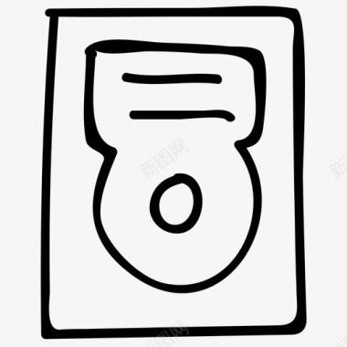软盘存储器草图图标图标