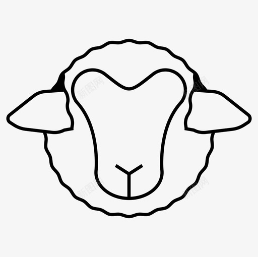 绵羊动物母羊图标svg_新图网 https://ixintu.com 农场 动物 母羊 牲畜 绵羊 羊肉 肉 食物