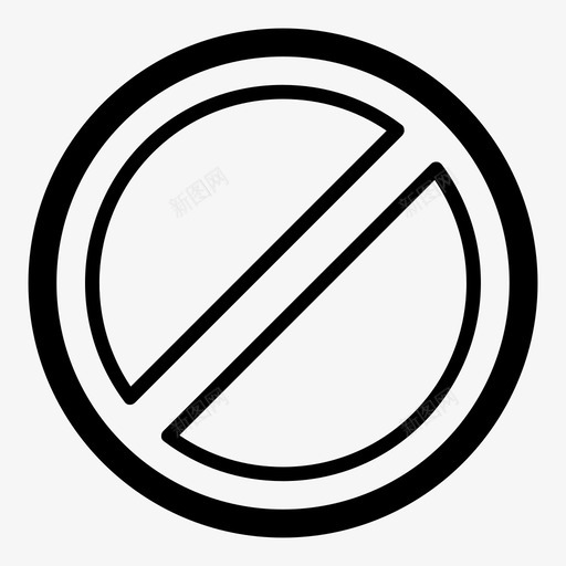 禁止不允许标志贴纸图标svg_新图网 https://ixintu.com 不 不允许 不允许标志 不组装 无 禁止 贴纸