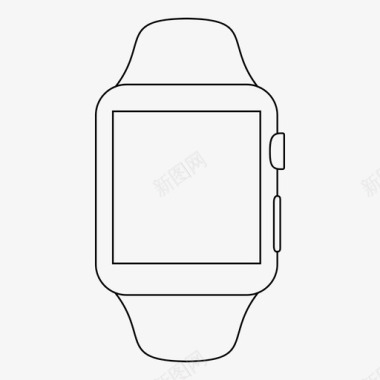 智能手表苹果手表数字手表图标图标