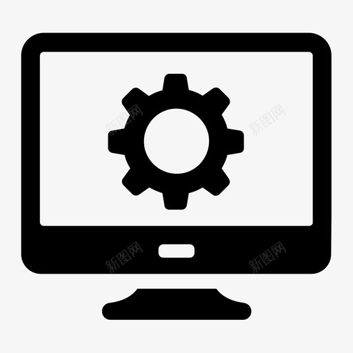 显示器桌面屏幕设备图标svg_新图网 https://ixintu.com 外围设备 工具 显示器 桌面屏幕 设备 设置 选项 首选项