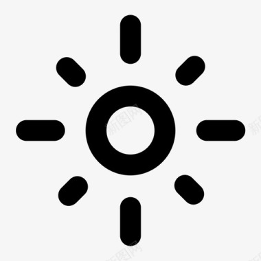 太阳温暖星星图标图标