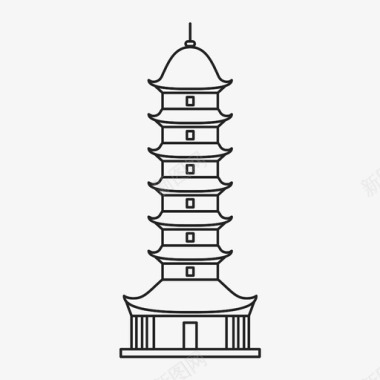 南京瓷塔图标图标
