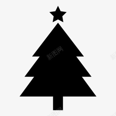 圣诞树冬天塔宁鲍姆图标图标
