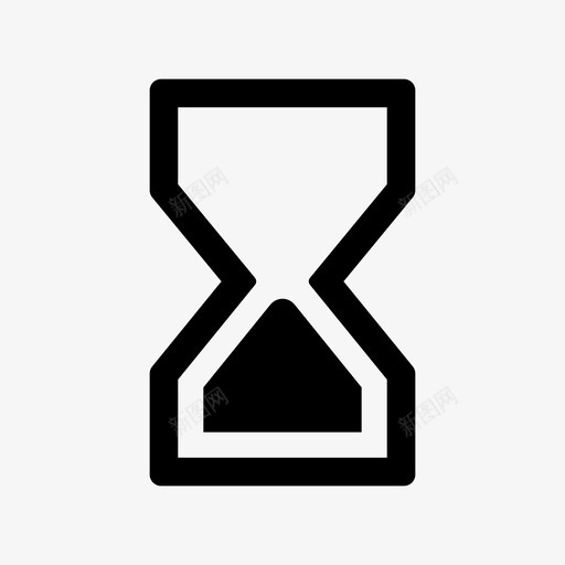 沙漏计数装载图标svg_新图网 https://ixintu.com 时间 沙漏 等等 耐心 装载 计数 计时器