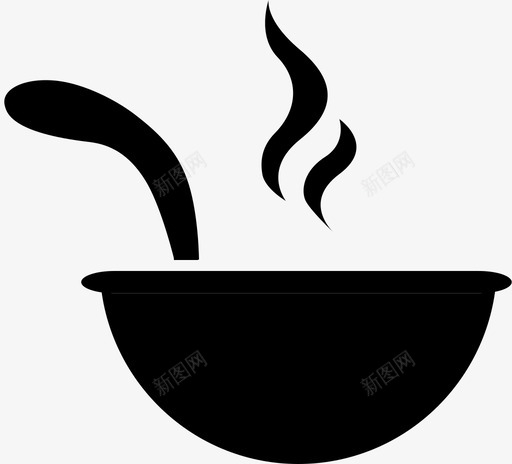 汤碗食品和饮料图标svg_新图网 https://ixintu.com 汤碗 食品和饮料图标