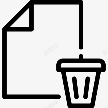 删除文件回收站垃圾桶图标图标