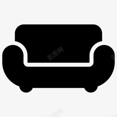 沙发椅子达文波特图标图标
