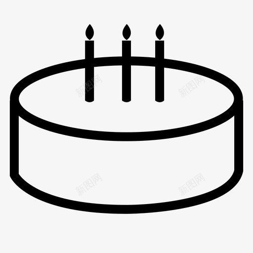 蛋糕生日蜡烛图标svg_新图网 https://ixintu.com 派 派对 生日 礼物 蛋糕 蜡烛