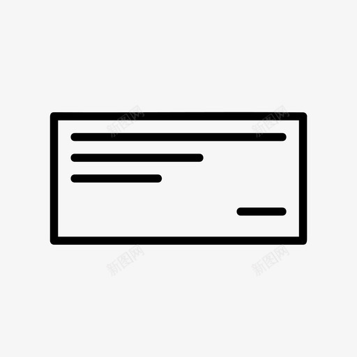 支票银行业务现金图标svg_新图网 https://ixintu.com 支票 现金 租金 货币 贸易 金融 银行业务 银行和金融卷3