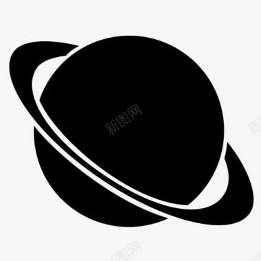 土星银河系外太空图标图标